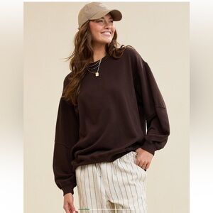 Aerie’s Deep Earth Oversized Sweatshirt Size M NWT